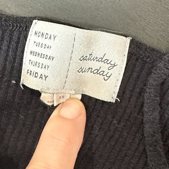 ANTHROPOLOGIE Saturday Sunday Ribbed A Line Halter Mini Short Dress size XS - Picture 8 of 9